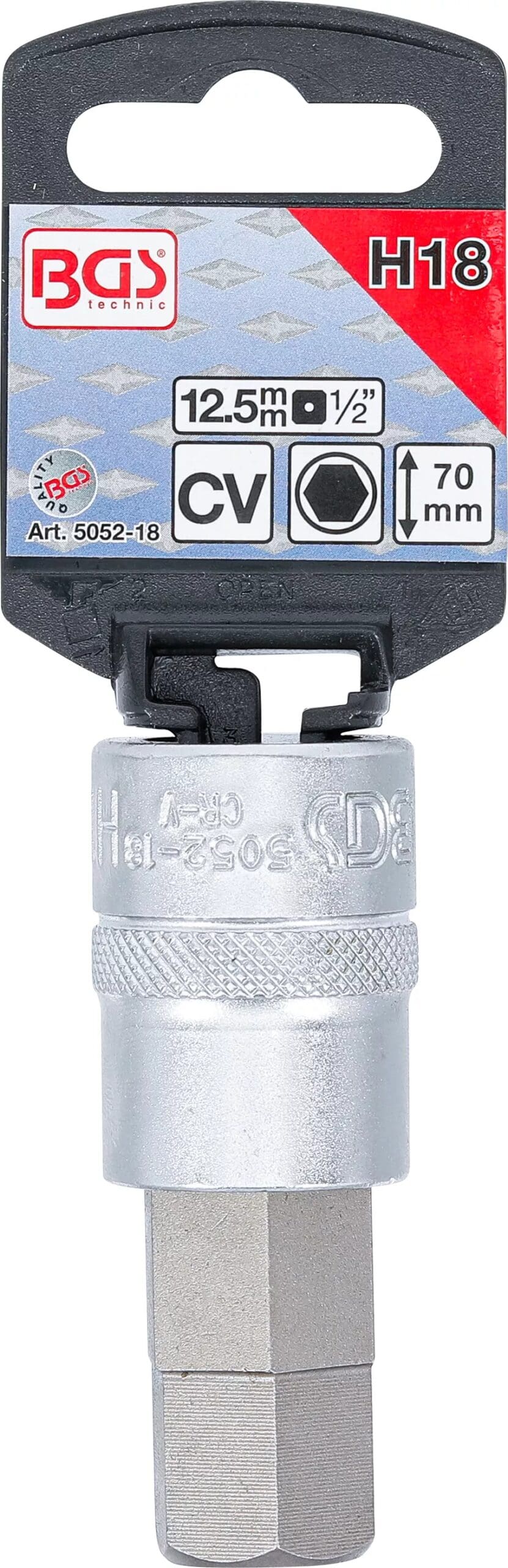 5 mm (1/2") | six pans intérieurs 18 mm 5 mm (1/2") | six pans intérieurs 18 mm