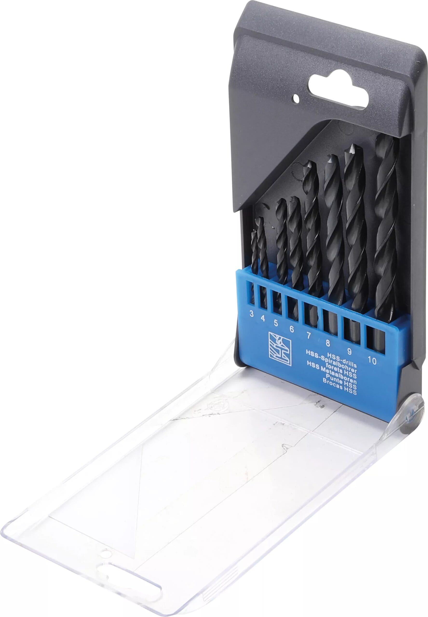 BGS technic Jeu de forets hélicoïdaux HSS | 3 - 10 mm | 8 pièces