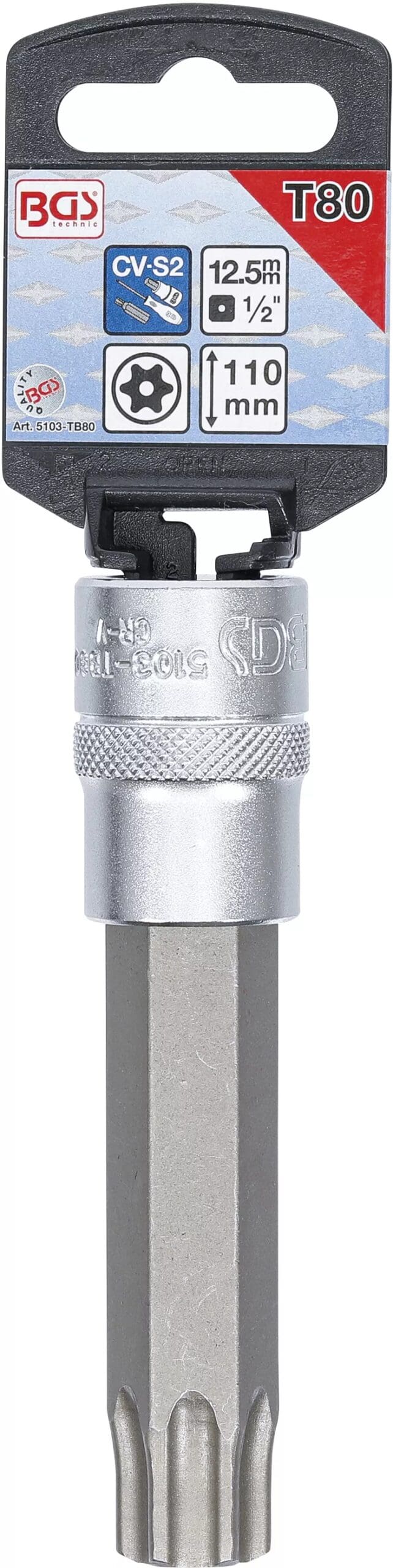 5 mm (1/2") | profil T (pour Torx) avec perçage T80 5 mm (1/2") | profil T (pour Torx) avec perçage T80