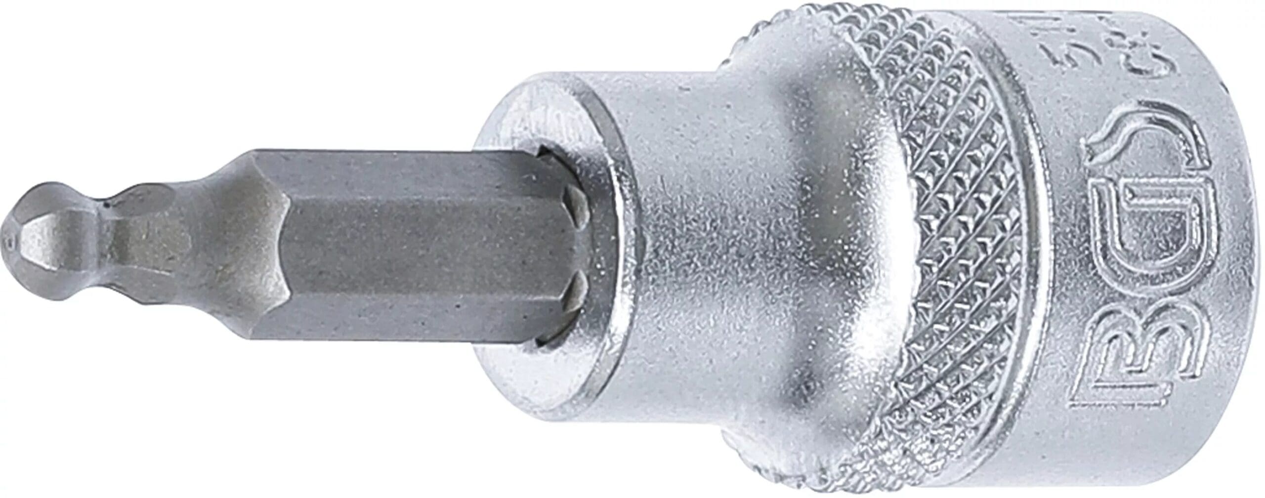 BGS technic Douille à embouts | 10 mm (3/8") | six pans intérieurs avec tête sphérique 4 mm