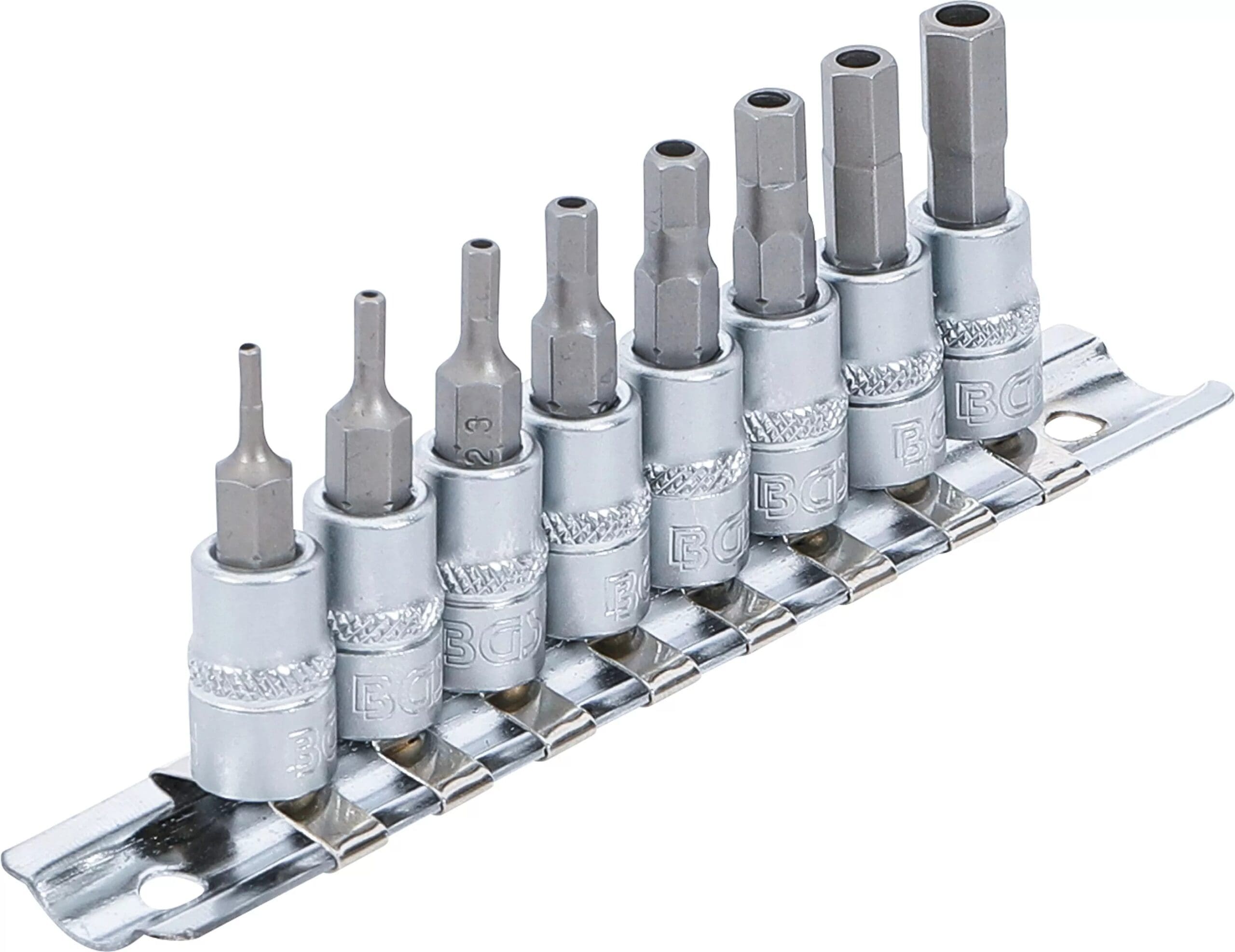 3 mm (1/4") | six pans femelle avec alésage 2 - 7 mm | 8 pièces 3 mm (1/4") | six pans femelle avec alésage 2 - 7 mm | 8 pièces