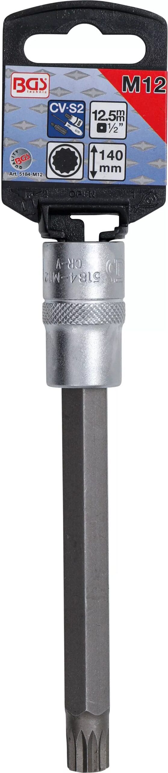 5 mm (1/2") | denture multiple intérieure (pour XZN) M12 5 mm (1/2") | denture multiple intérieure (pour XZN) M12