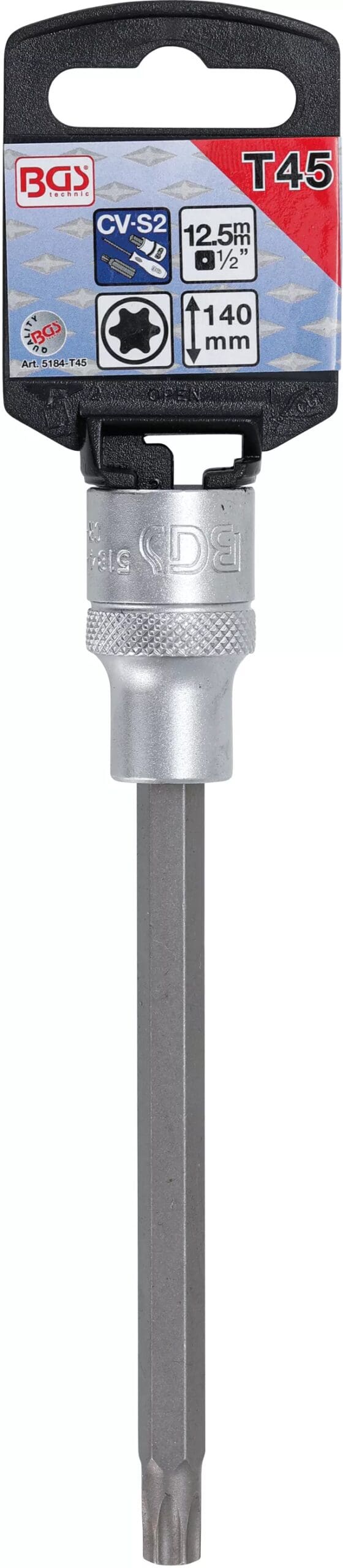 5 mm (1/2") | profil T (pour Torx) T45 5 mm (1/2") | profil T (pour Torx) T45