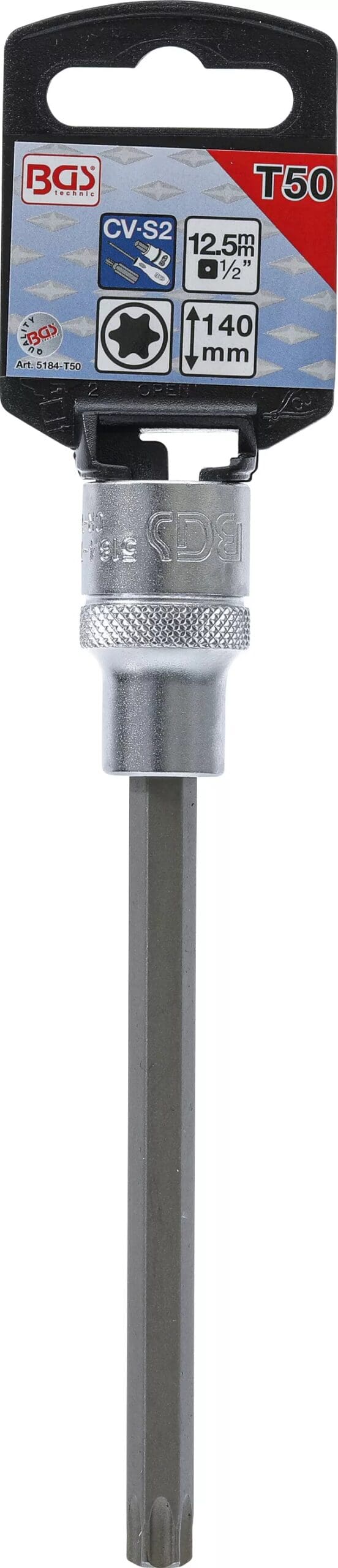 5 mm (1/2") | profil T (pour Torx) T50 5 mm (1/2") | profil T (pour Torx) T50