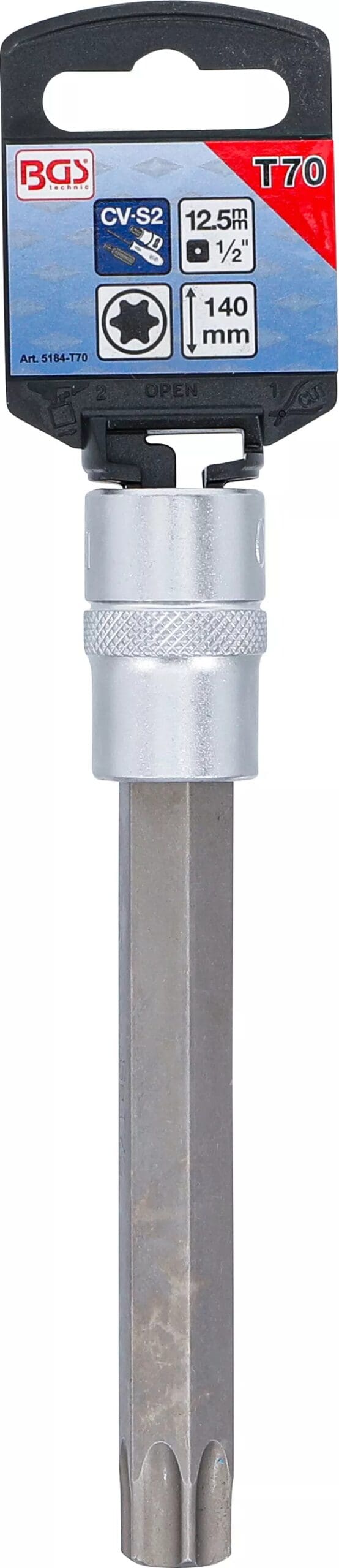 5 mm (1/2") | profil T (pour Torx) T70 5 mm (1/2") | profil T (pour Torx) T70