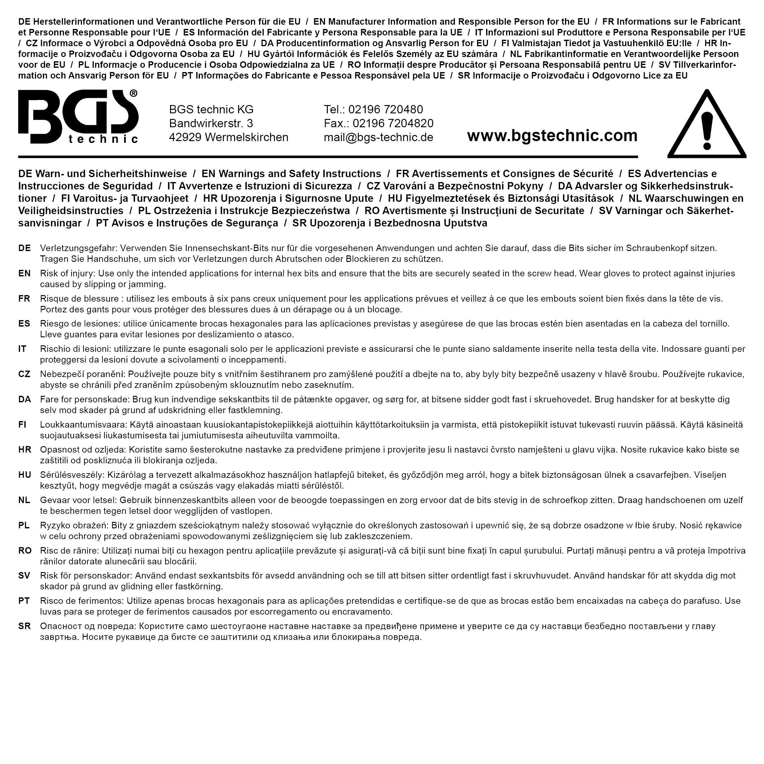 BGS technic Douille à embouts | 20 mm (3/4") | six pans intérieurs 14 mm BGS technic Douille à embouts | 20 mm (3/4") | six pans intérieurs 14 mm