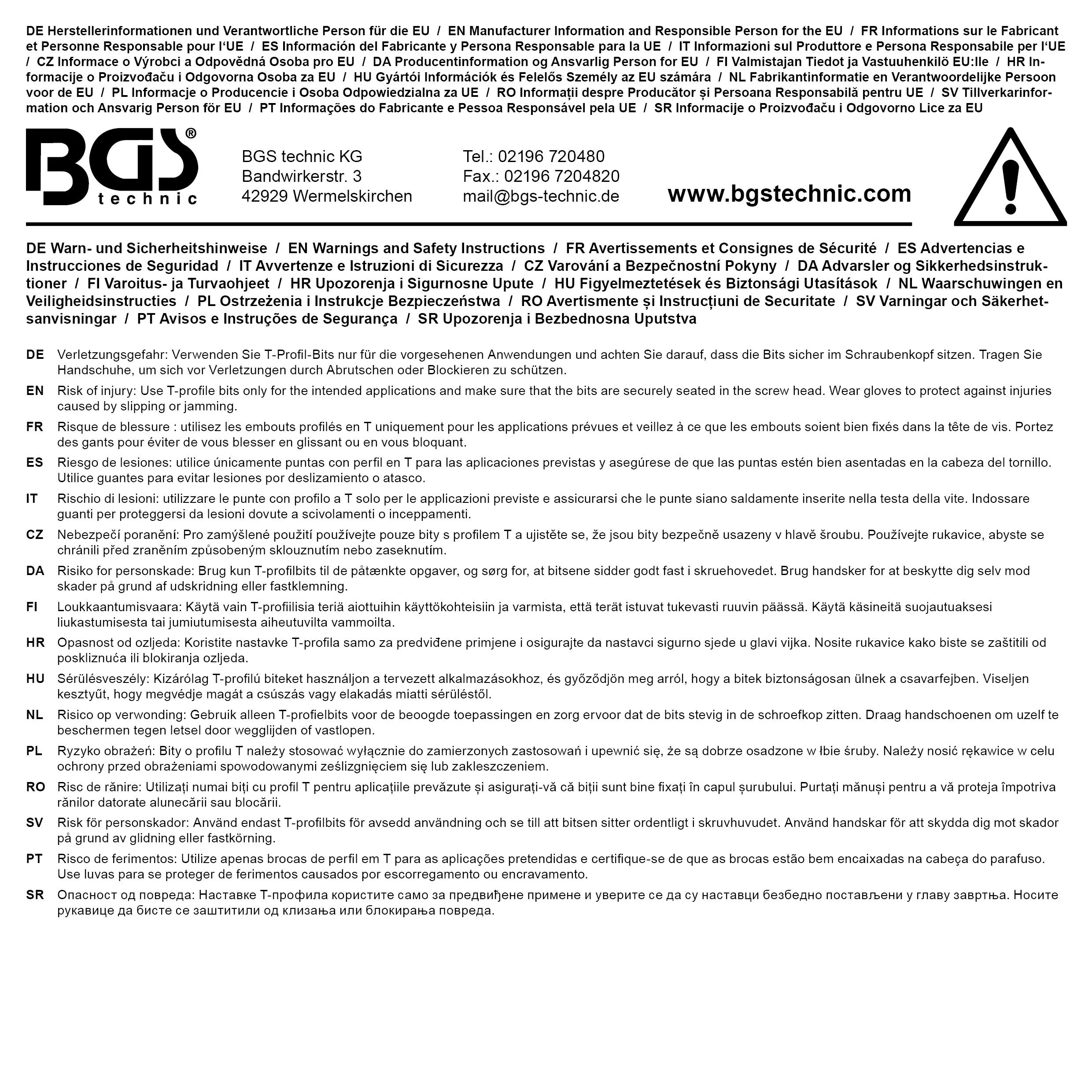 BGS technic Embout | Longueur 100 mm | 22 mm | profil T (pour Torx) T80 BGS technic Embout | Longueur 100 mm | 22 mm | profil T (pour Torx) T80