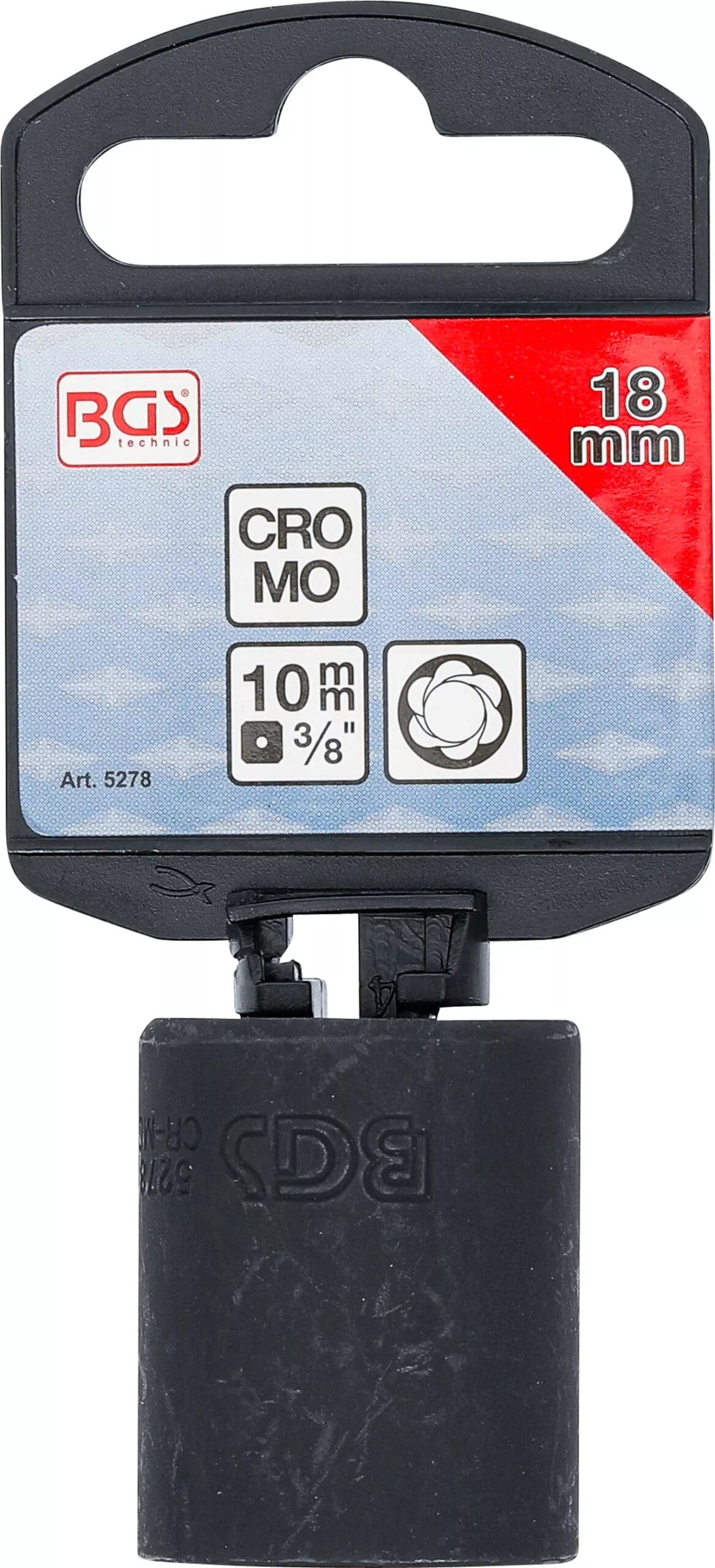 BGS technic Douille spiralée/extracteur de vis | 10 mm (3/8") | 18 mm BGS technic Douille spiralée/extracteur de vis | 10 mm (3/8") | 18 mm
