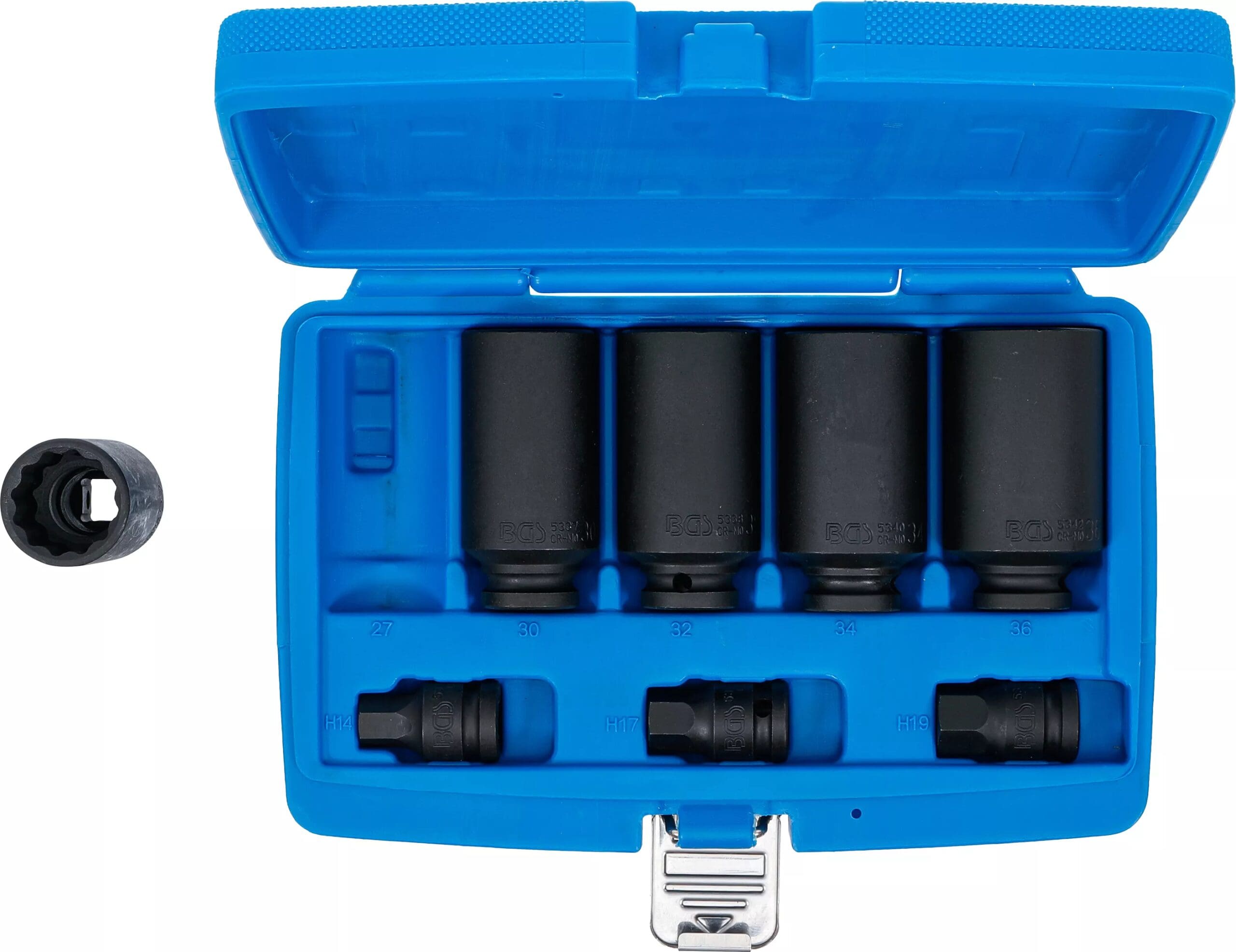 BGS technic Jeu de douilles spéciales pour arbres d’entraînement | 27 - 36 mm | 8 pièces BGS technic Jeu de douilles spéciales pour arbres d’entraînement | 27 - 36 mm | 8 pièces