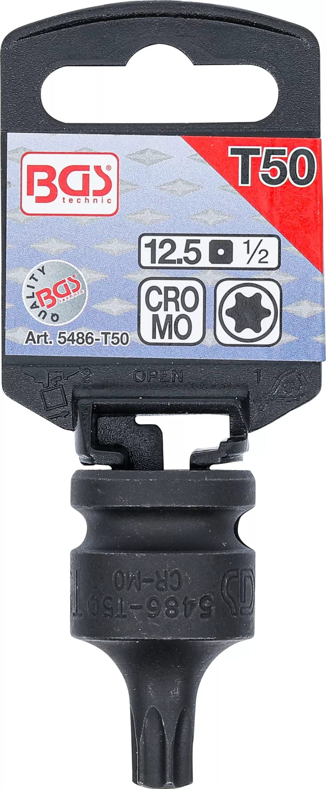 5 mm (1/2") | profil T (pour Torx) T50 5 mm (1/2") | profil T (pour Torx) T50