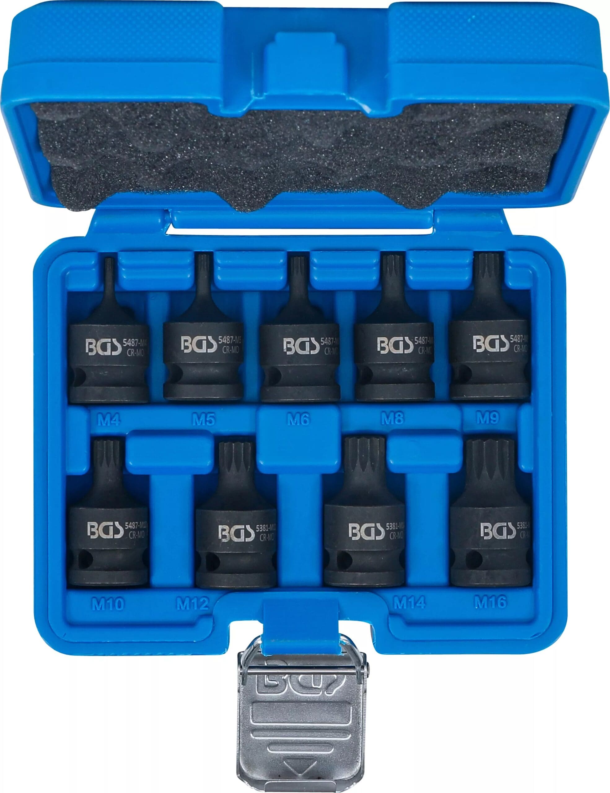 5 mm (1/2") | denture multiple intérieure (pour XZN) M4 - M16 | 9 pièces 5 mm (1/2") | denture multiple intérieure (pour XZN) M4 - M16 | 9 pièces