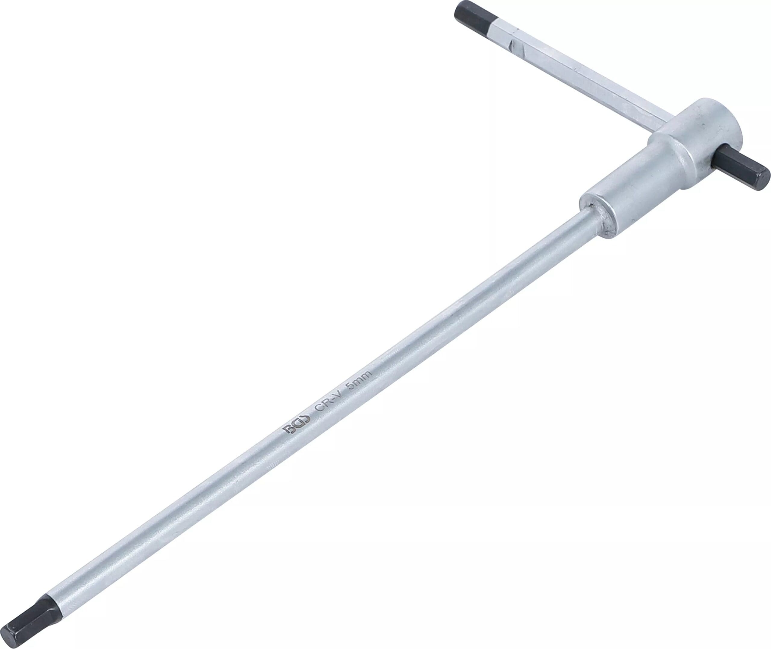 BGS technic Tournevis avec poignée en T coulissante | six pans femelle | 5 mm BGS technic Tournevis avec poignée en T coulissante | six pans femelle | 5 mm