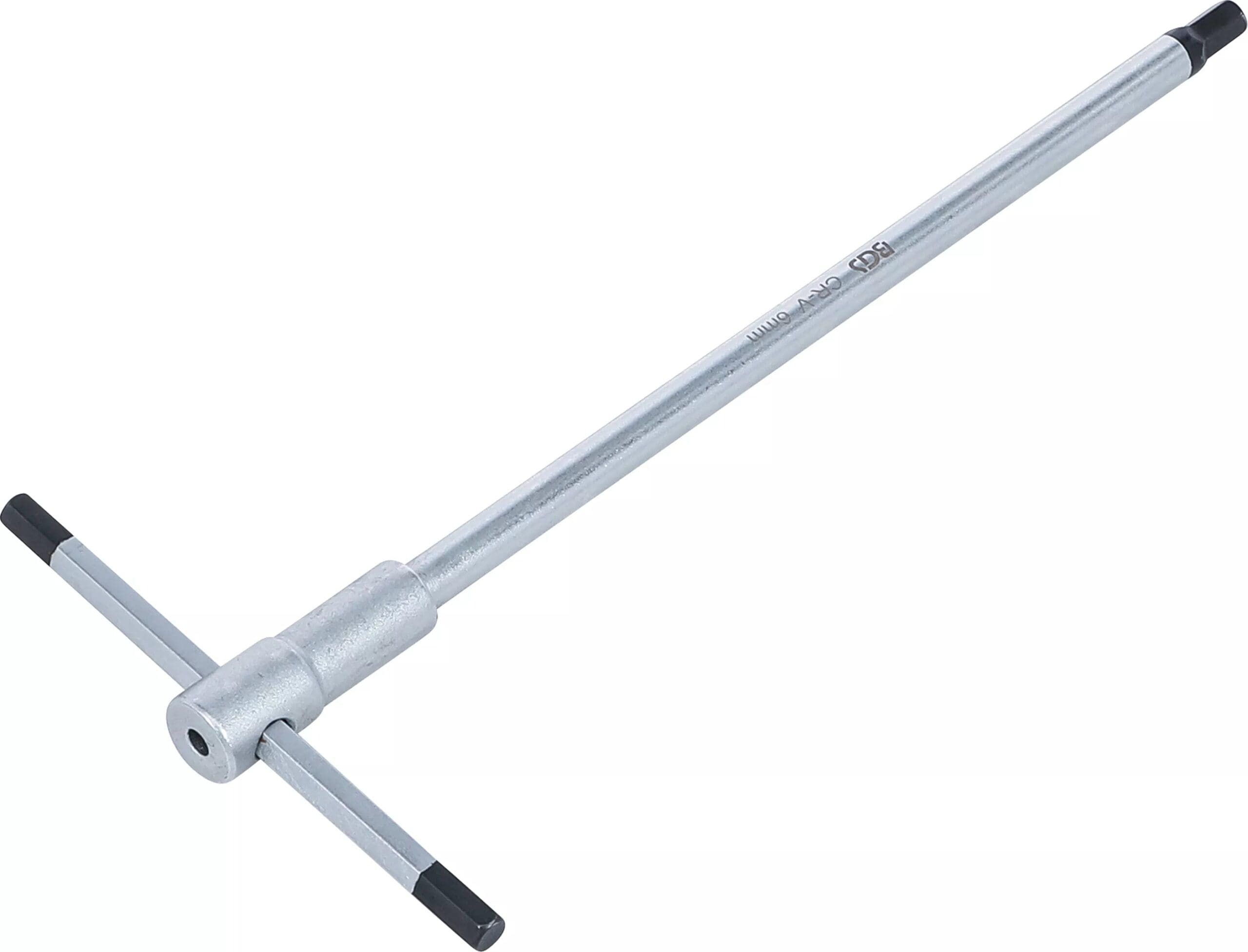 BGS technic Tournevis avec poignée en T coulissante | six pans femelle | 6 mm BGS technic Tournevis avec poignée en T coulissante | six pans femelle | 6 mm