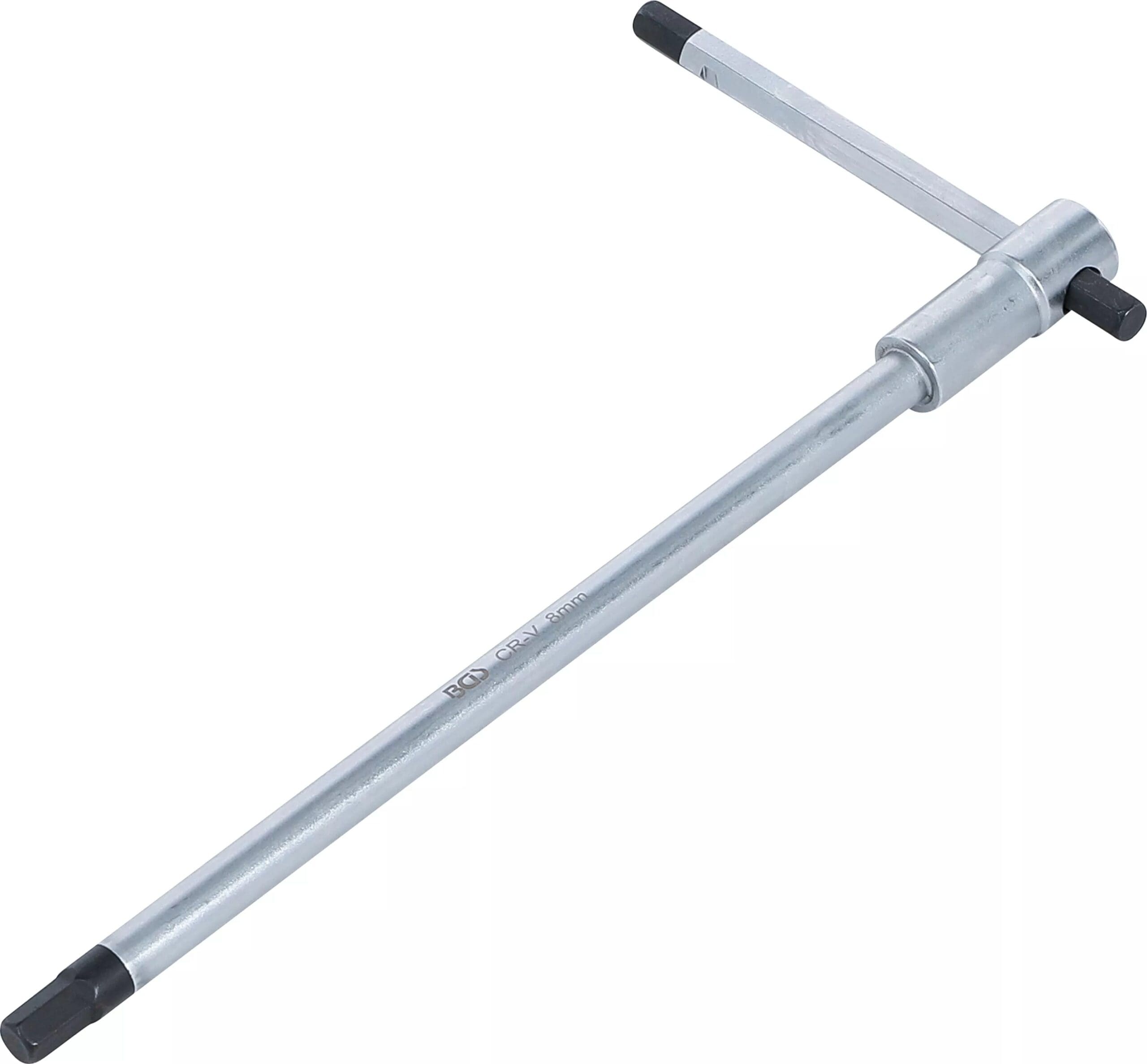 BGS technic Tournevis avec poignée en T coulissante | six pans femelle | 8 mm BGS technic Tournevis avec poignée en T coulissante | six pans femelle | 8 mm