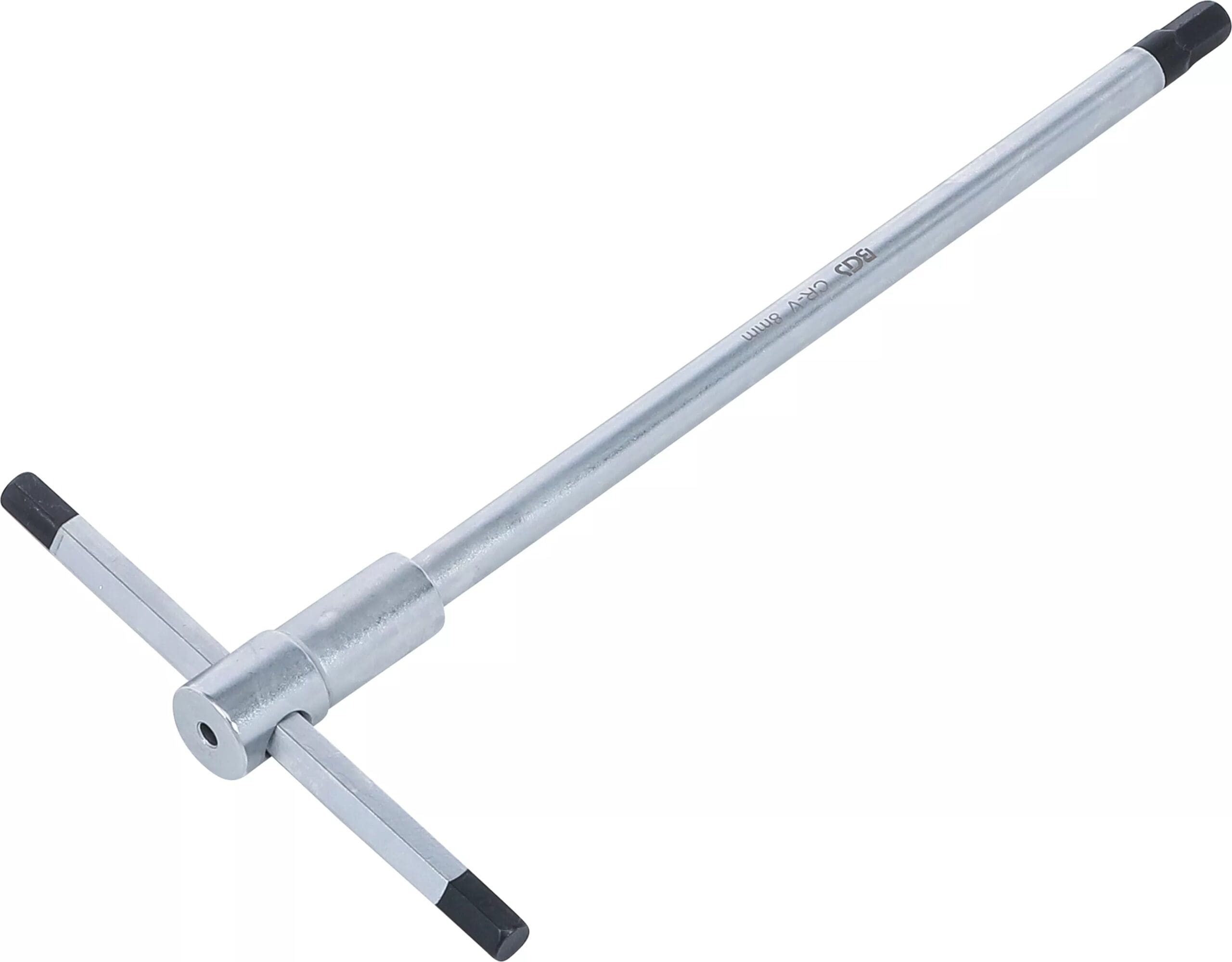 BGS technic Tournevis avec poignée en T coulissante | six pans femelle | 8 mm BGS technic Tournevis avec poignée en T coulissante | six pans femelle | 8 mm