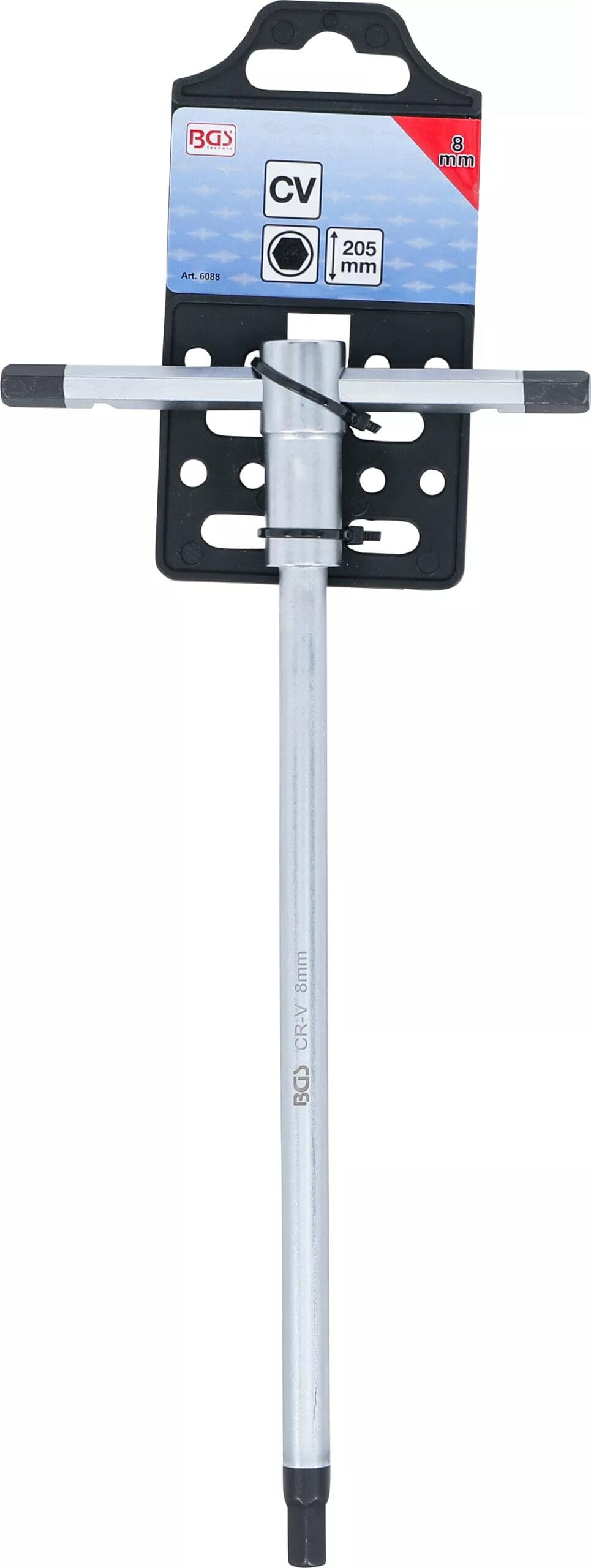 BGS technic Tournevis avec poignée en T coulissante | six pans femelle | 8 mm BGS technic Tournevis avec poignée en T coulissante | six pans femelle | 8 mm