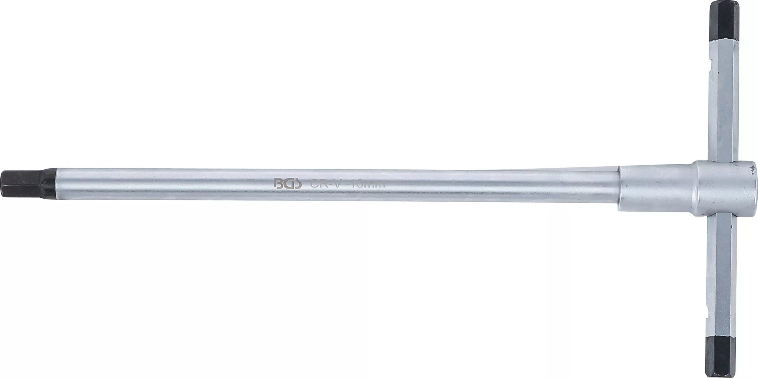 BGS technic Tournevis avec poignée en T coulissante | six pans femelle | 10 mm BGS technic Tournevis avec poignée en T coulissante | six pans femelle | 10 mm