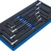 BGS technic Insert de servante d’atelier 1/3 : Jeu de tournevis avec poignée en T coulissante | profil T (pour Torx) | T10 - T50 | 9 pcs.
