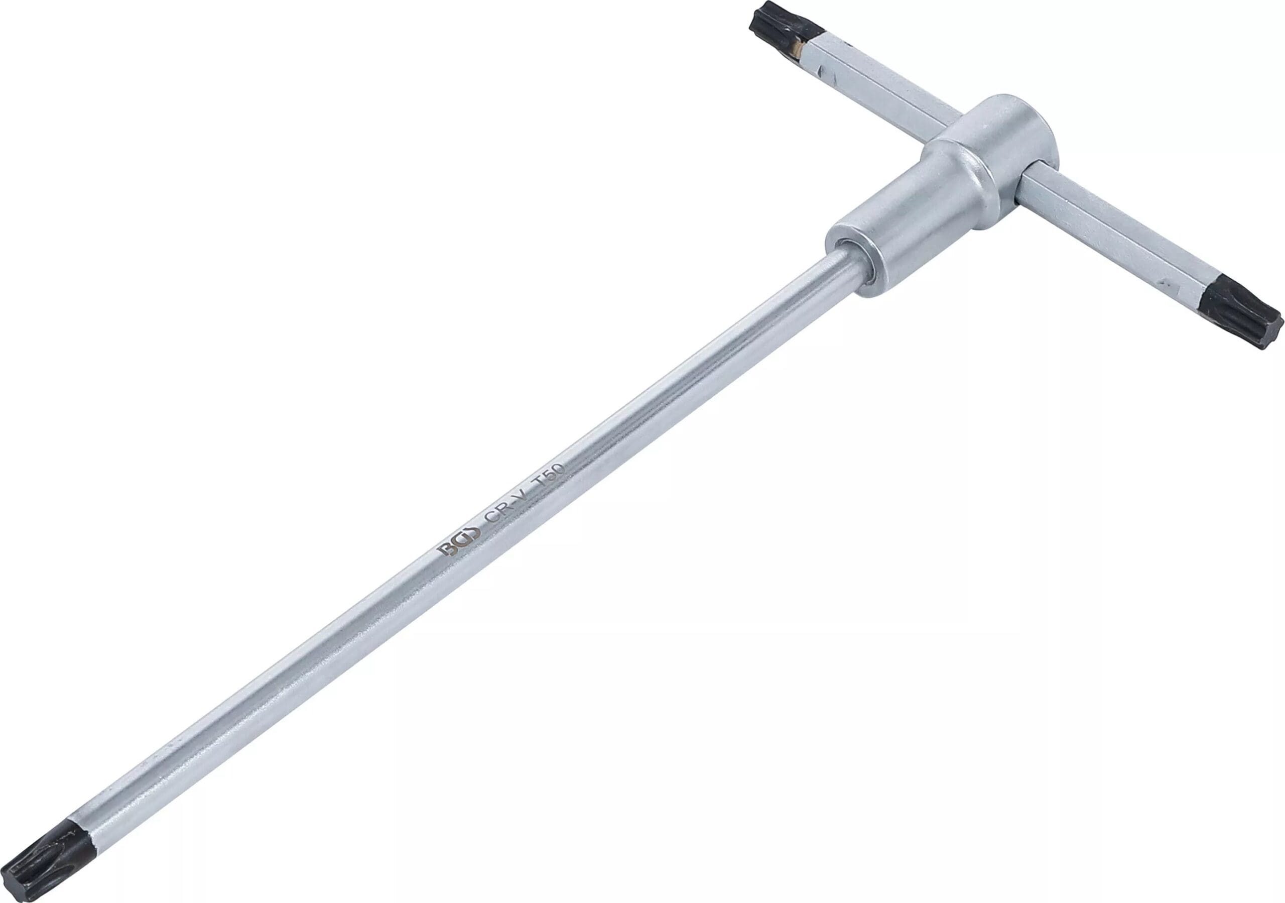 BGS technic Tournevis avec poignée en T coulissante | profil T (pour Torx) | T50