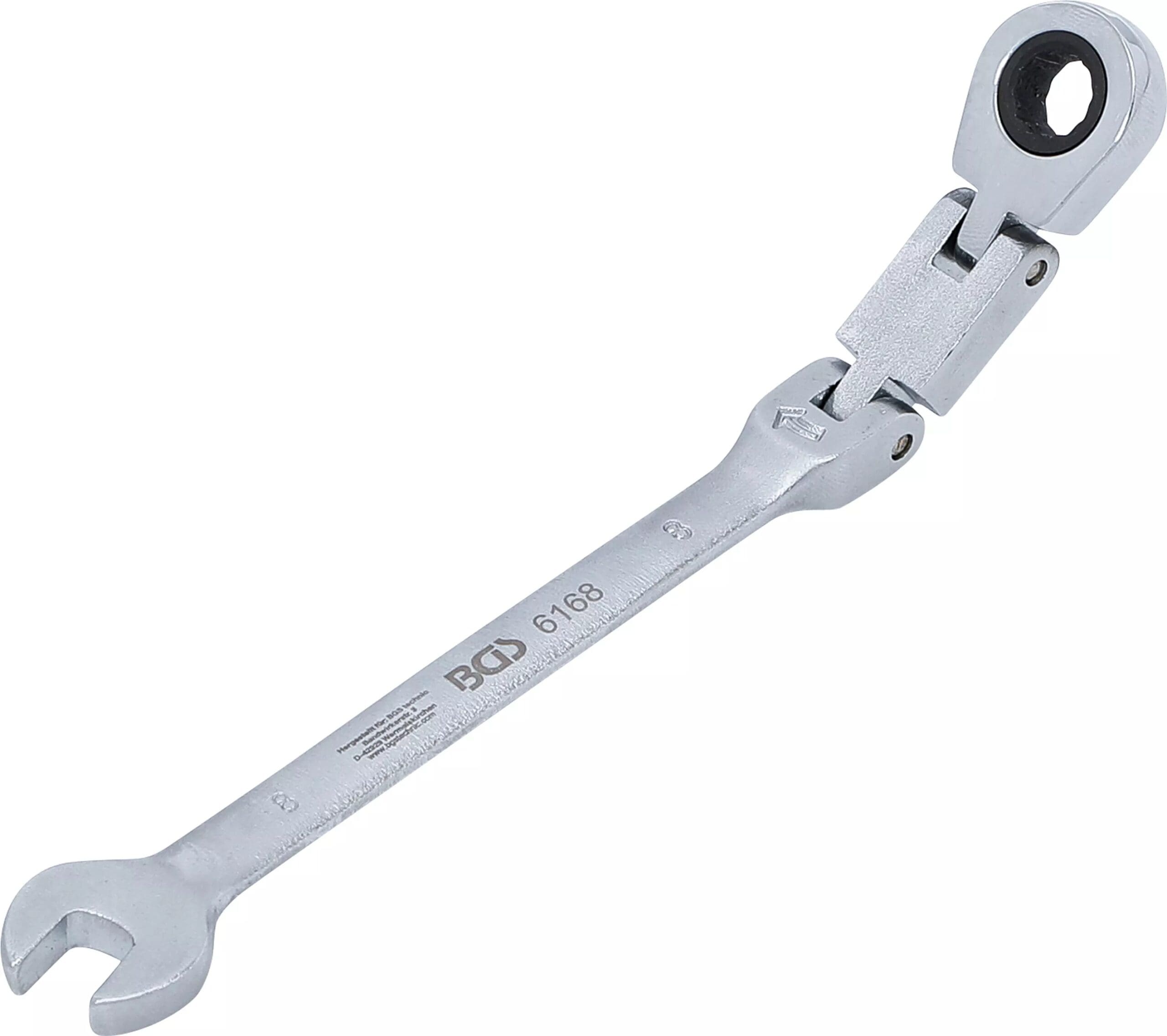 BGS technic Clés mixtes à cliquet à double articulation | pliable | 8 mm