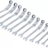 BGS technic Jeu de clés mixtes à cliquet à double articulation | pliable | 8 - 19 mm | 12 pièces