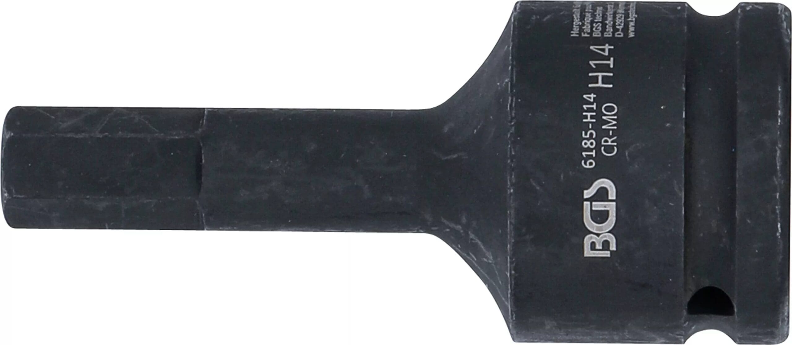 BGS technic Douille à embouts à choc | longueur 100 mm | 20 mm (3/4") | six pans intérieurs 14 mm BGS technic Douille à embouts à choc | longueur 100 mm | 20 mm (3/4") | six pans intérieurs 14 mm