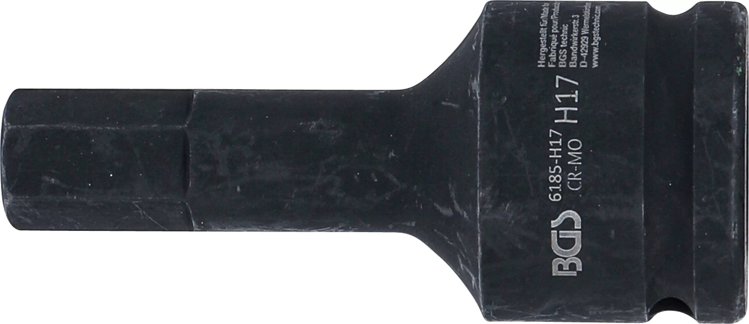 BGS technic Douille à embouts à choc | longueur 100 mm | 20 mm (3/4") | six pans intérieurs 17 mm BGS technic Douille à embouts à choc | longueur 100 mm | 20 mm (3/4") | six pans intérieurs 17 mm