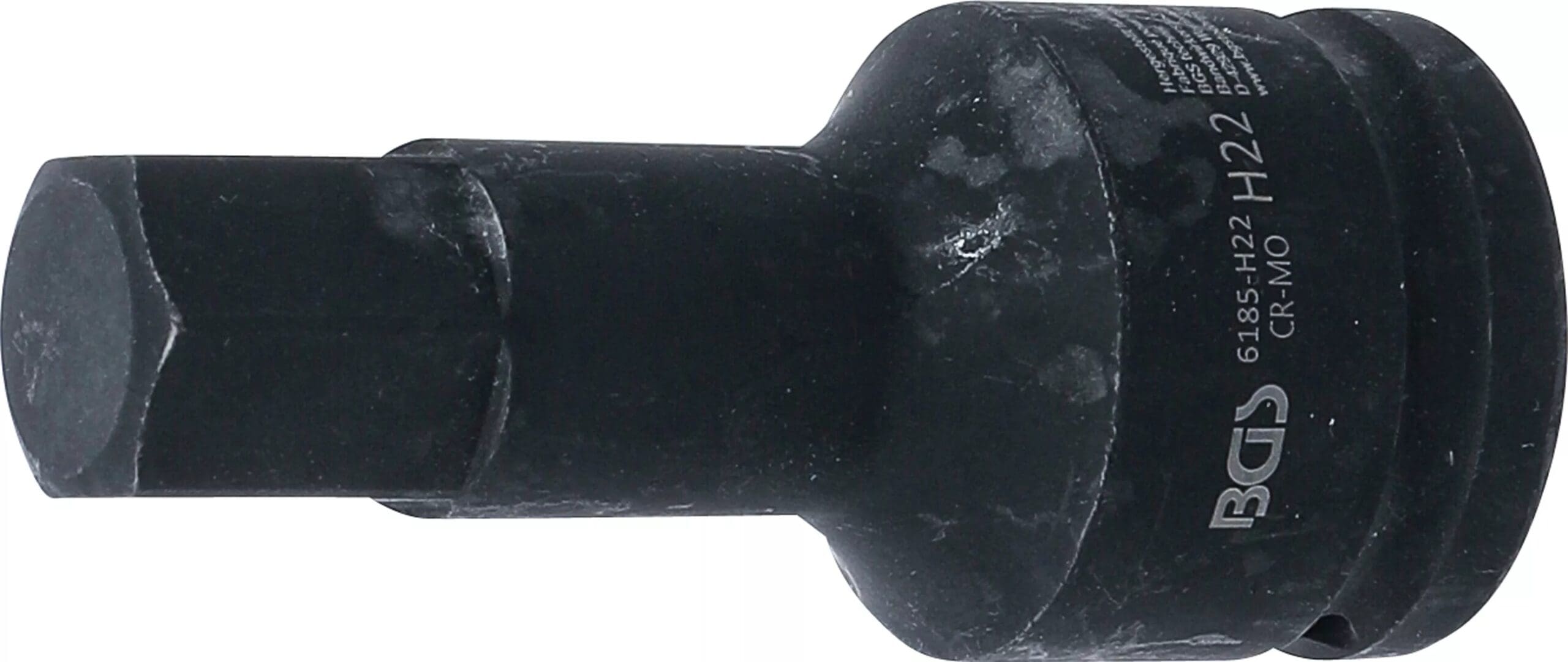 BGS technic Douille à embouts à choc | longueur 100 mm | 20 mm (3/4") | six pans intérieurs 22 mm