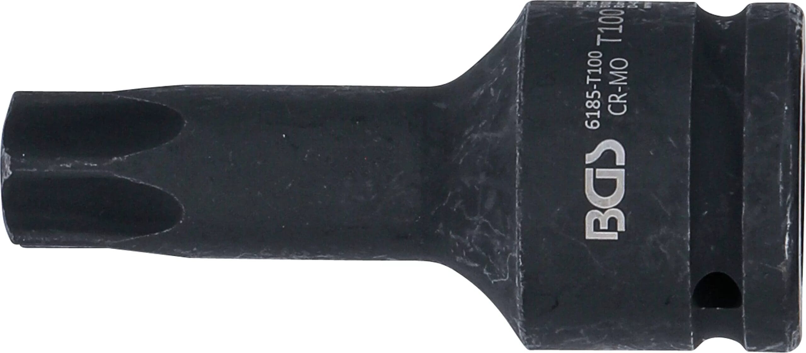 BGS technic Douille à embouts à choc | longueur 100 mm | 20 mm (3/4") | profil T (pour Torx) T100 BGS technic Douille à embouts à choc | longueur 100 mm | 20 mm (3/4") | profil T (pour Torx) T100