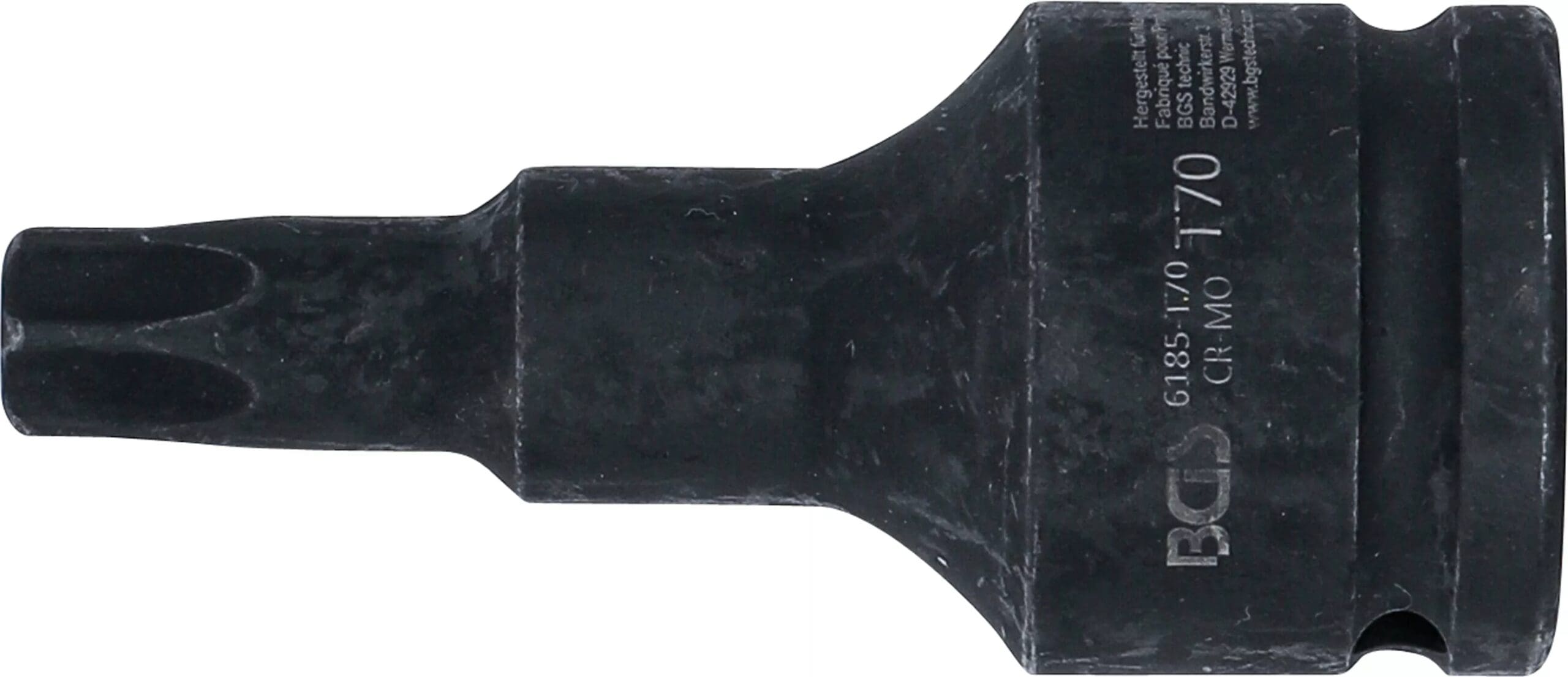 BGS technic Douille à embouts à choc | longueur 100 mm | 20 mm (3/4") | profil T (pour Torx) T70 BGS technic Douille à embouts à choc | longueur 100 mm | 20 mm (3/4") | profil T (pour Torx) T70