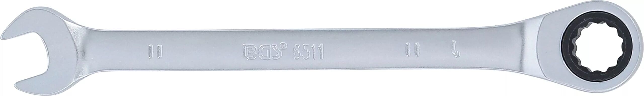 BGS technic Clé mixte à cliquet | 11 mm BGS technic Clé mixte à cliquet | 11 mm