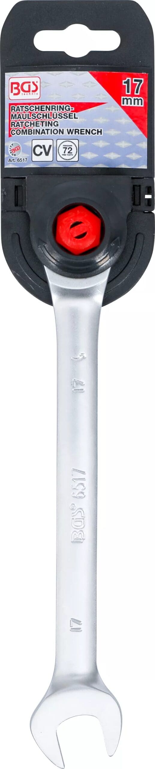 BGS technic Clé mixte à cliquet | 17 mm BGS technic Clé mixte à cliquet | 17 mm