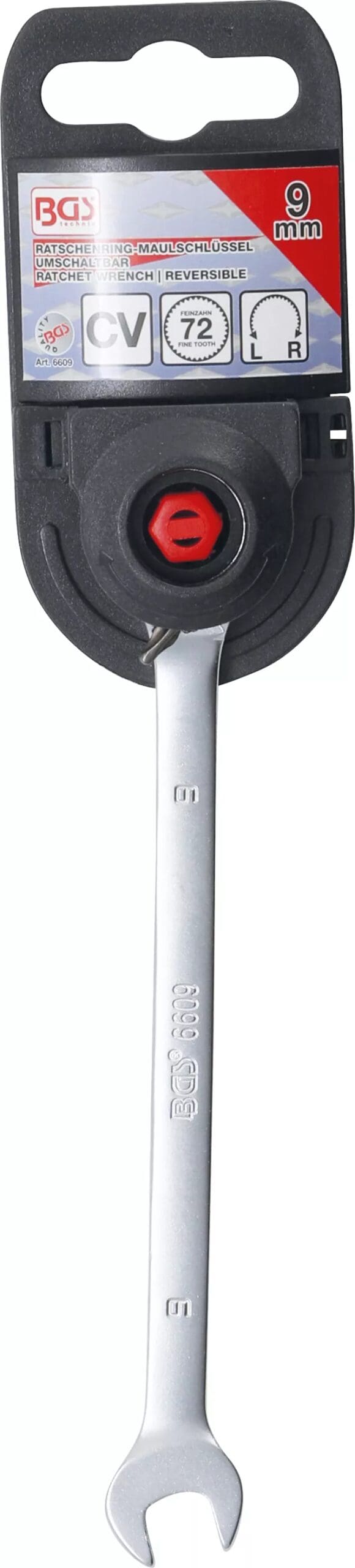 BGS technic Clé mixte à cliquet | réversible | 9 mm BGS technic Clé mixte à cliquet | réversible | 9 mm