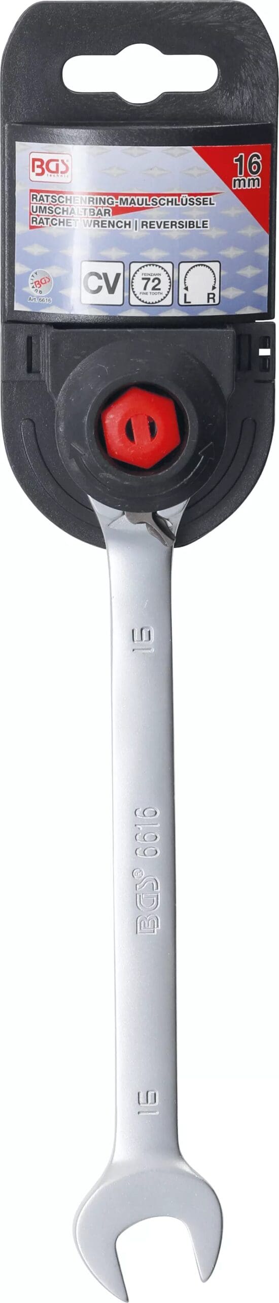 BGS technic Clé mixte à cliquet | réversible | 16 mm BGS technic Clé mixte à cliquet | réversible | 16 mm