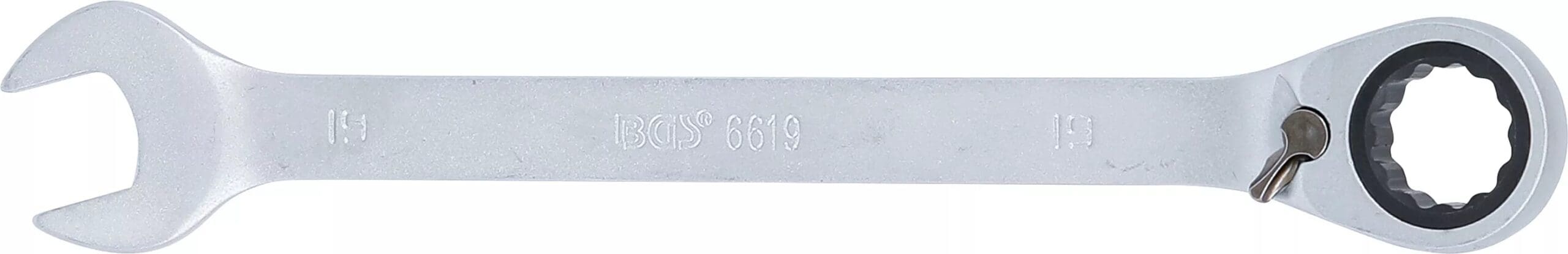 BGS technic Clé mixte à cliquet | réversible | 19 mm BGS technic Clé mixte à cliquet | réversible | 19 mm