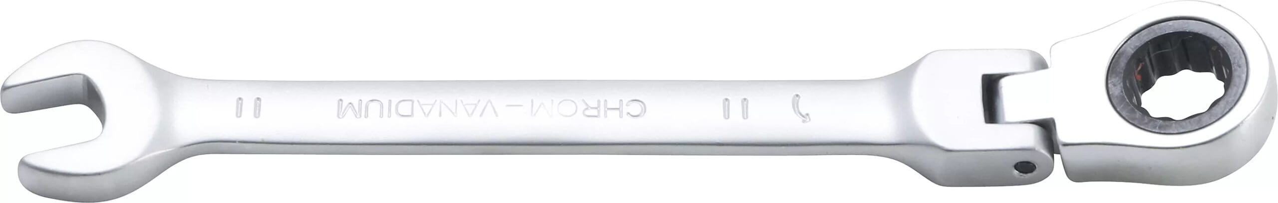 BGS technic Clé mixte à cliquet | à couder | 11 mm