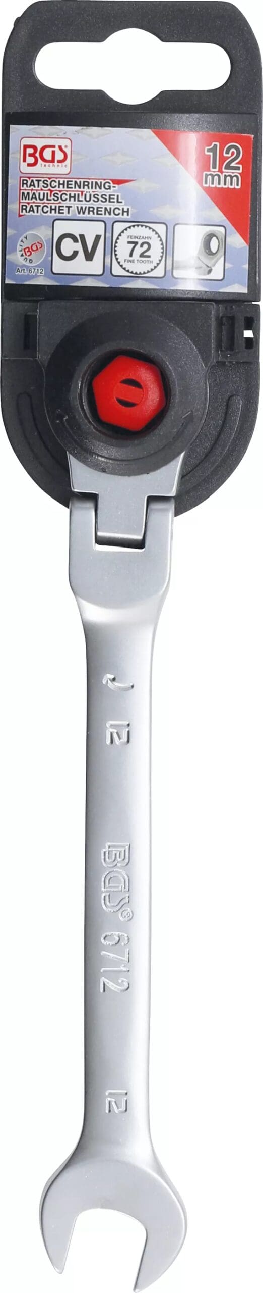 BGS technic Clé mixte à cliquet | à couder | 12 mm BGS technic Clé mixte à cliquet | à couder | 12 mm