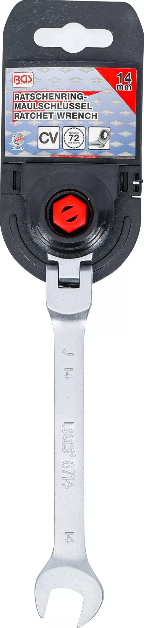 BGS technic Clé mixte à cliquet | à couder | 14 mm BGS technic Clé mixte à cliquet | à couder | 14 mm