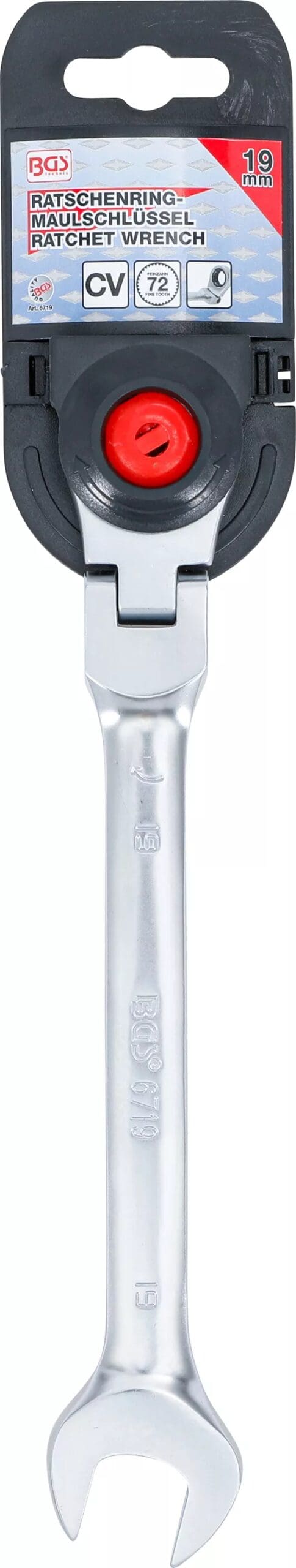 BGS technic Clé mixte à cliquet | à couder | 19 mm BGS technic Clé mixte à cliquet | à couder | 19 mm