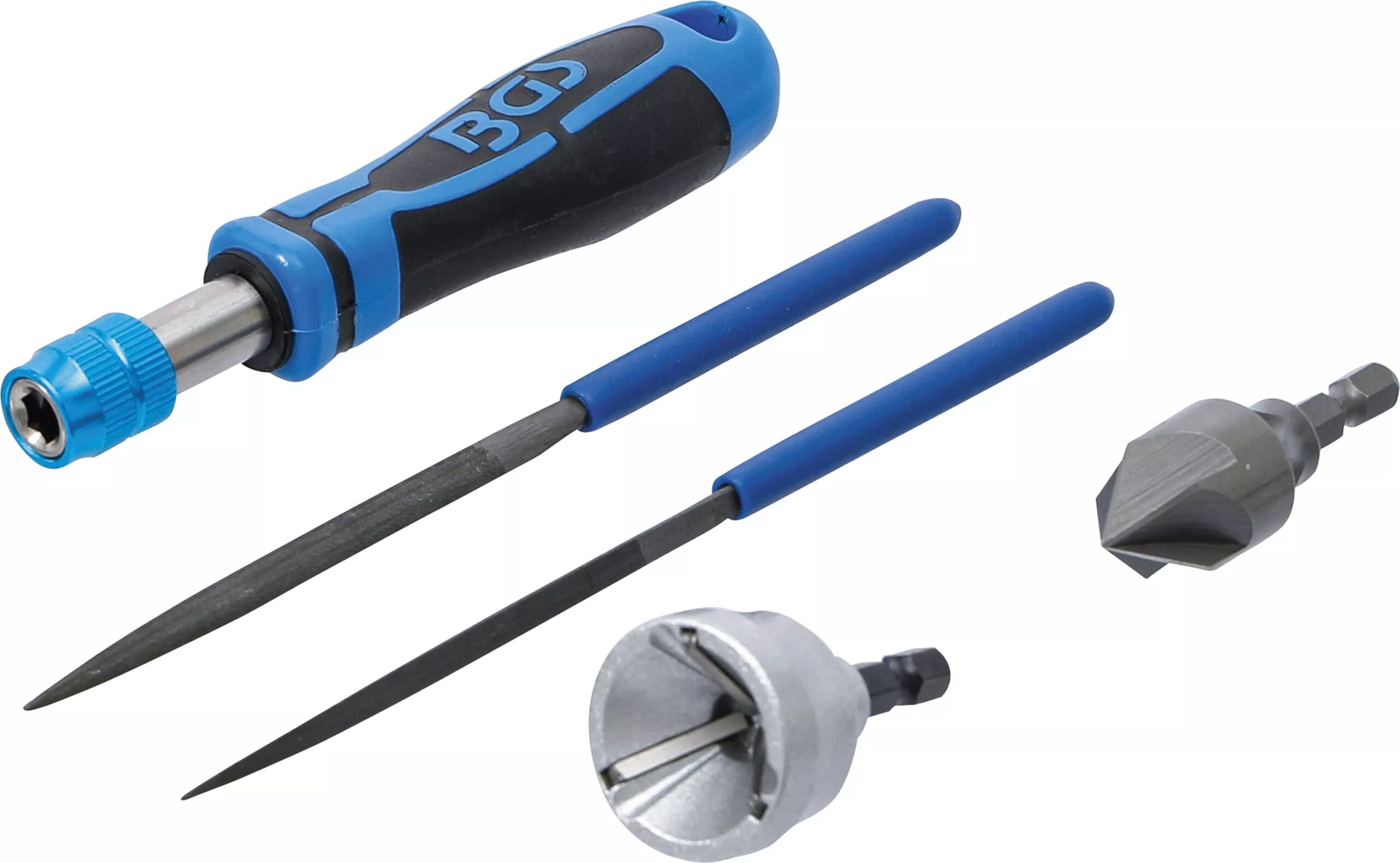 BGS technic Ébarbeur interne/externe et jeu de limes | 5 pièces