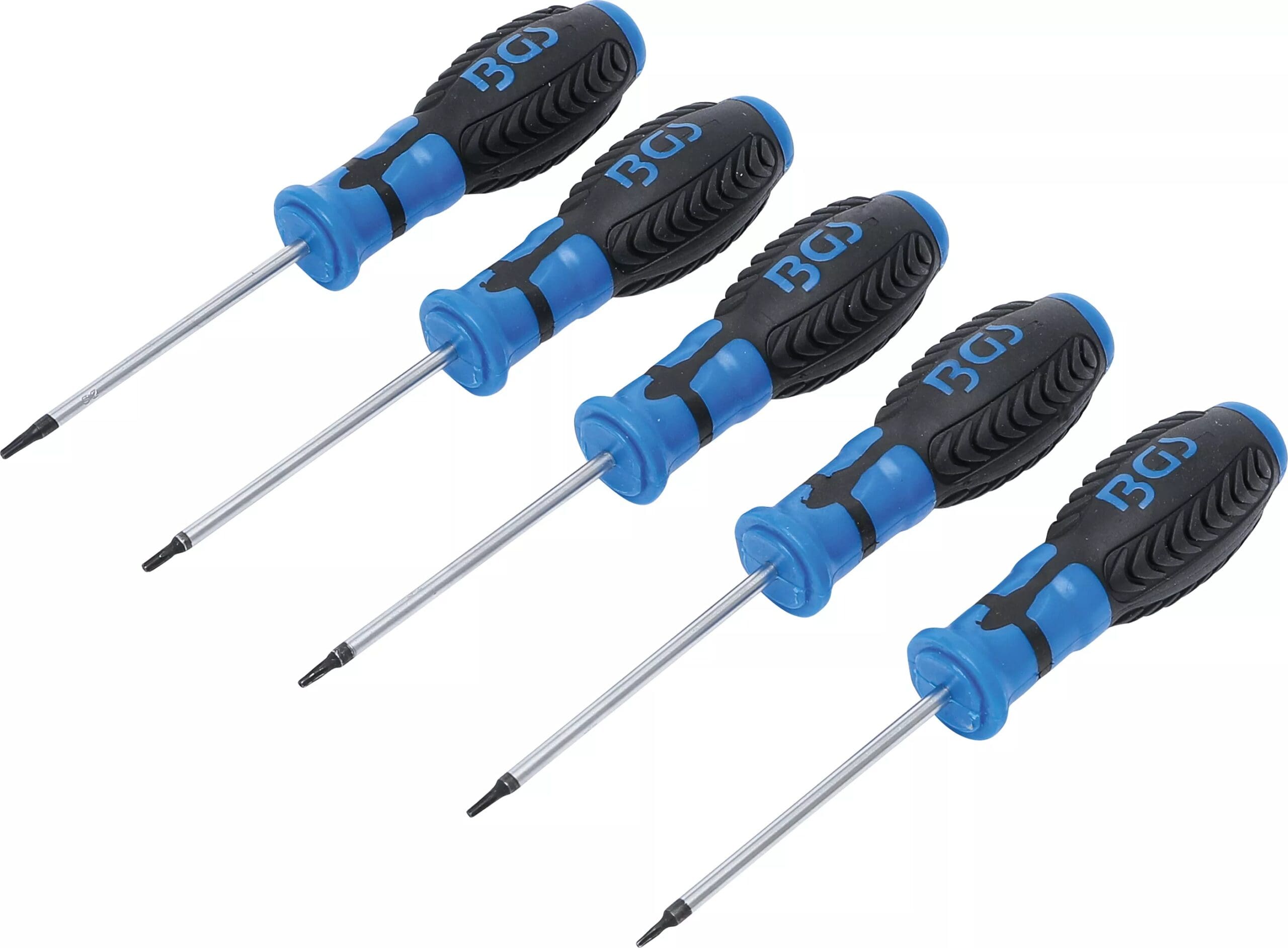 BGS technic Jeu de tournevis | Profil T (pour Torx) avec perçage | T6 - T10 | 5 pièces