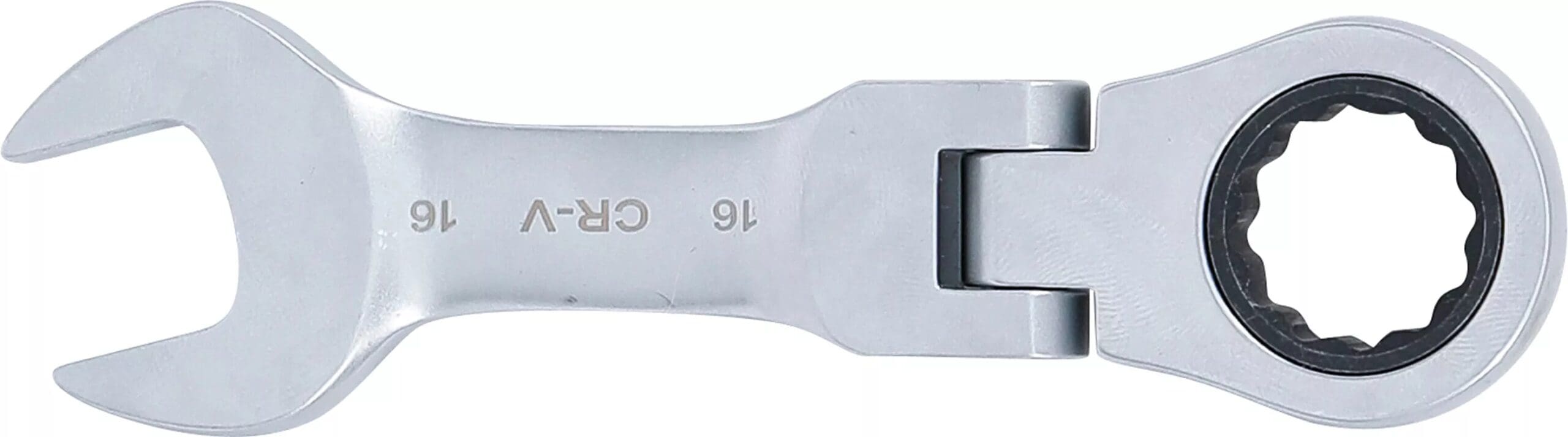 BGS technic Clé mixte à cliquet | courte | à couder | 16 mm BGS technic Clé mixte à cliquet | courte | à couder | 16 mm