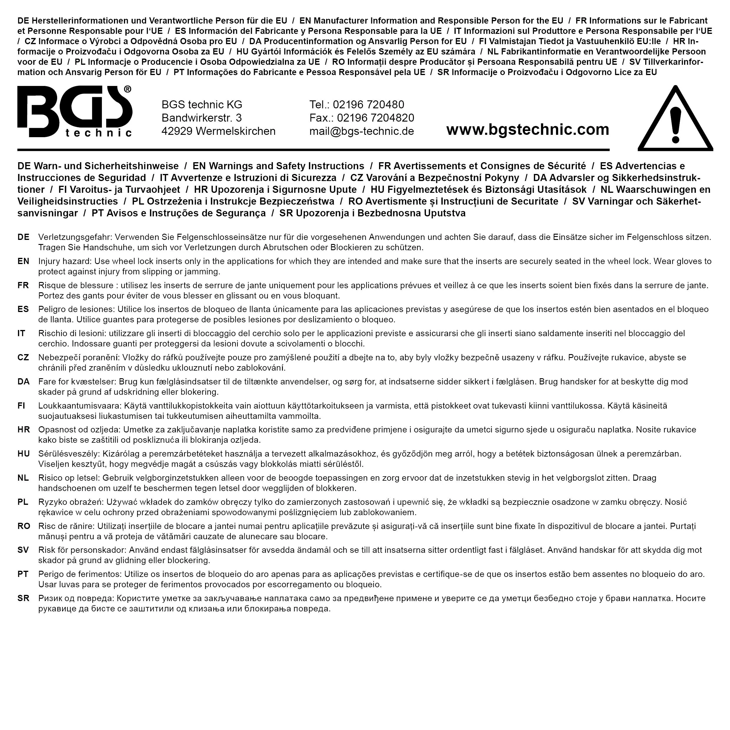 BGS technic Kit de démontage d’écrous antivol | pour BMW BGS technic Kit de démontage d’écrous antivol | pour BMW