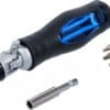 BGS technic Jeu d’embouts de tournevis articulé | avec poignée rotative à fonction cliquet