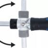 BGS technic Jeu d’embouts de tournevis articulé | avec poignée rotative à fonction cliquet
