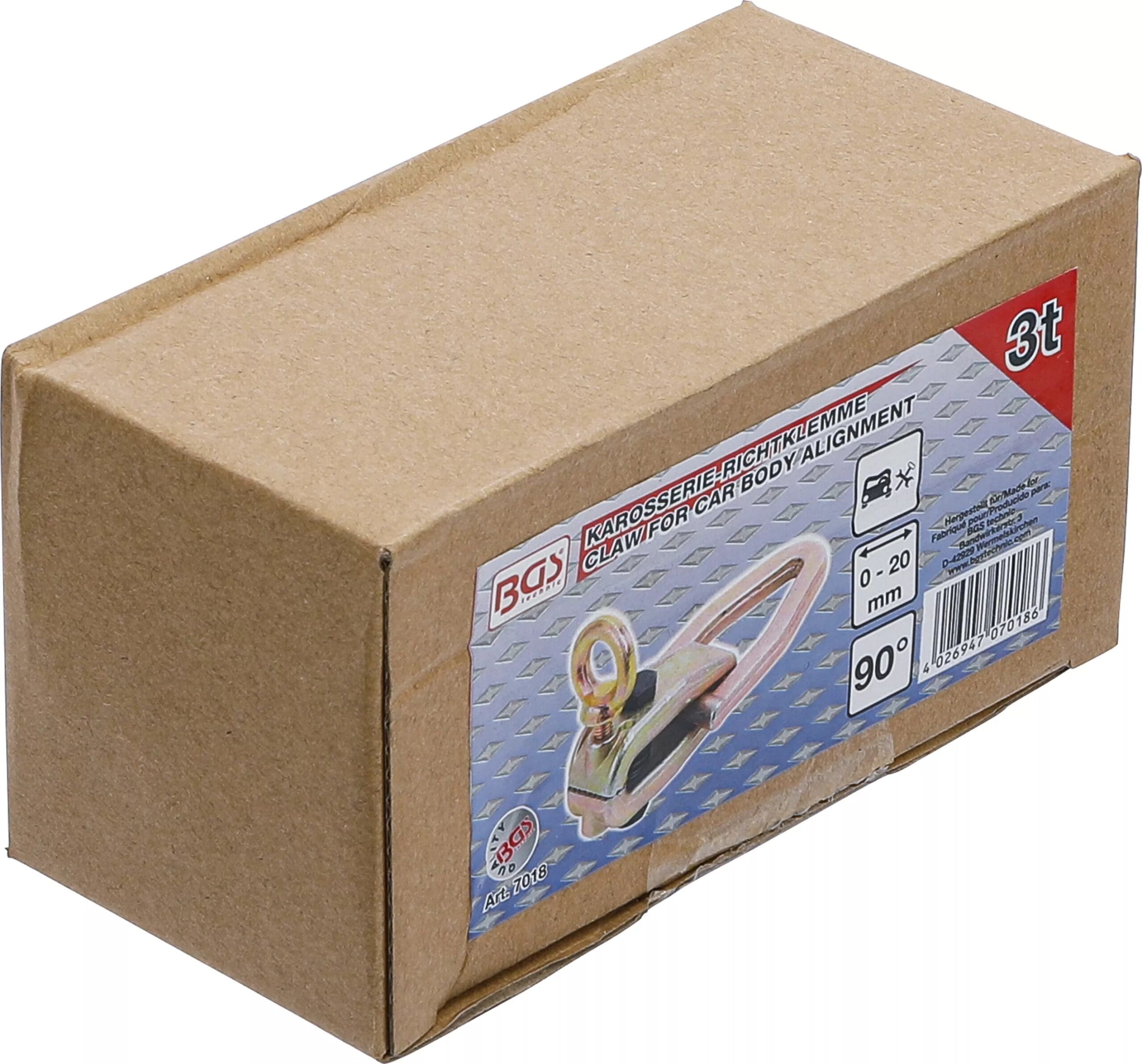 BGS technic Pince carrosserie | 90° | deux sens de traction | max. 3 t BGS technic Pince carrosserie | 90° | deux sens de traction | max. 3 t