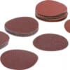 BGS technic Jeu de feuilles abrasives pour ponçeuse excentrée | Ø 75 mm | Cal. 60 - 80 - 120 | 30 pièces