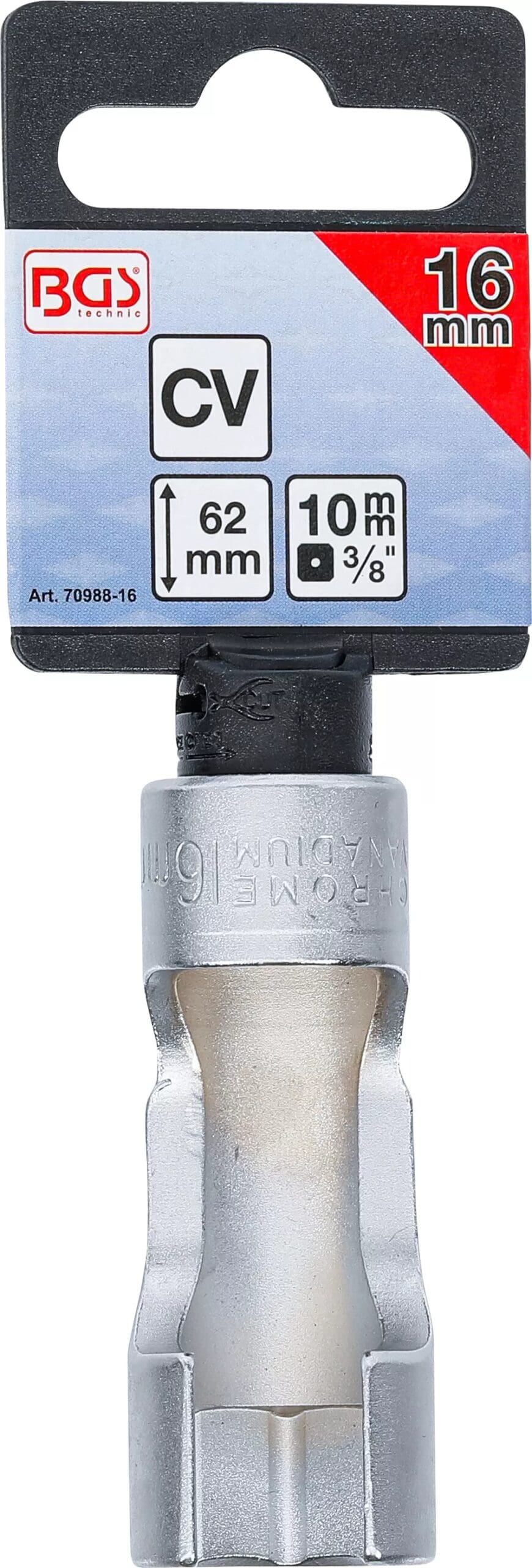 fendues | 10 mm (3/8") | 16 mm fendues | 10 mm (3/8") | 16 mm