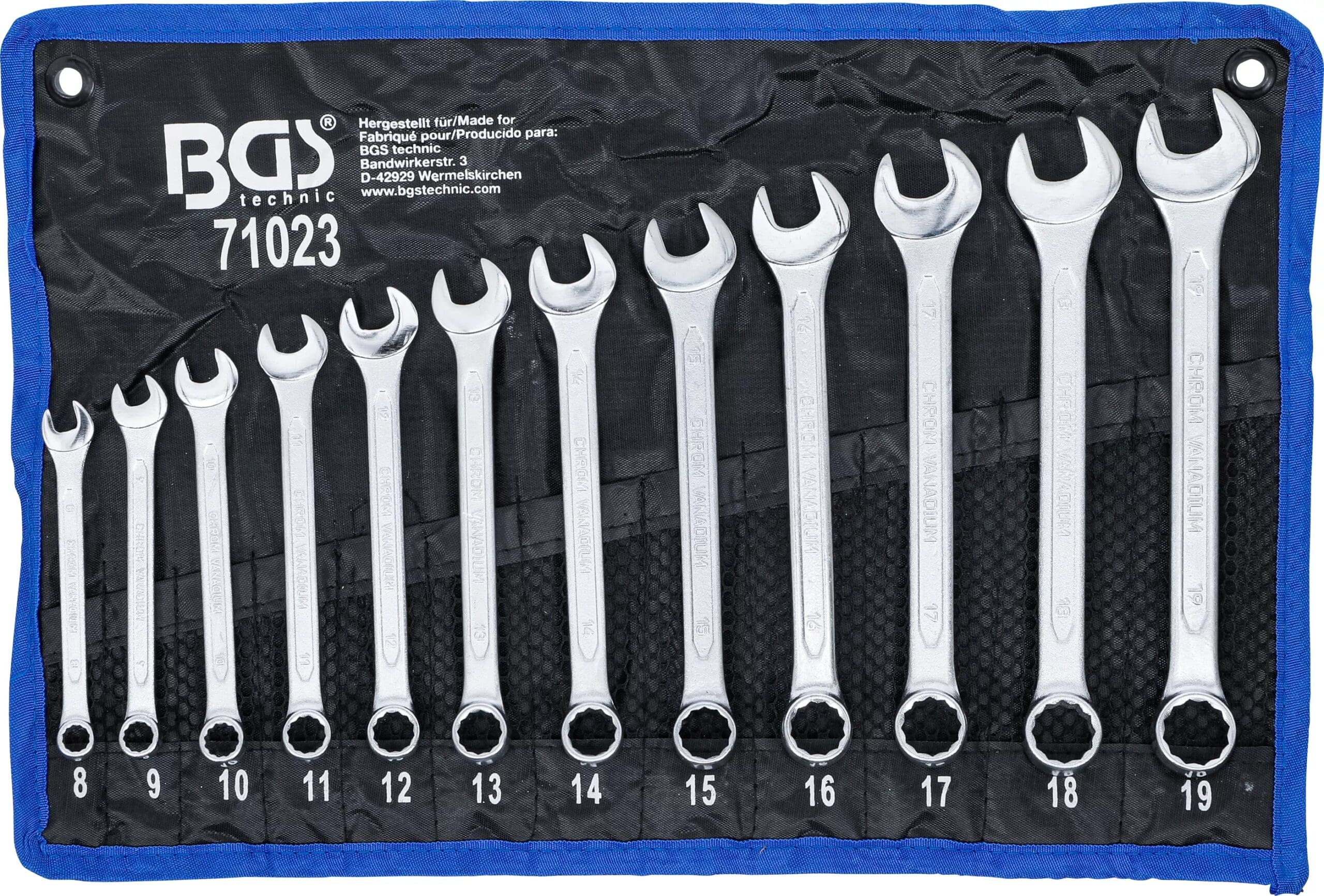 BGS technic Jeu de clés mixtes | 8 - 19 mm | 12 pièces