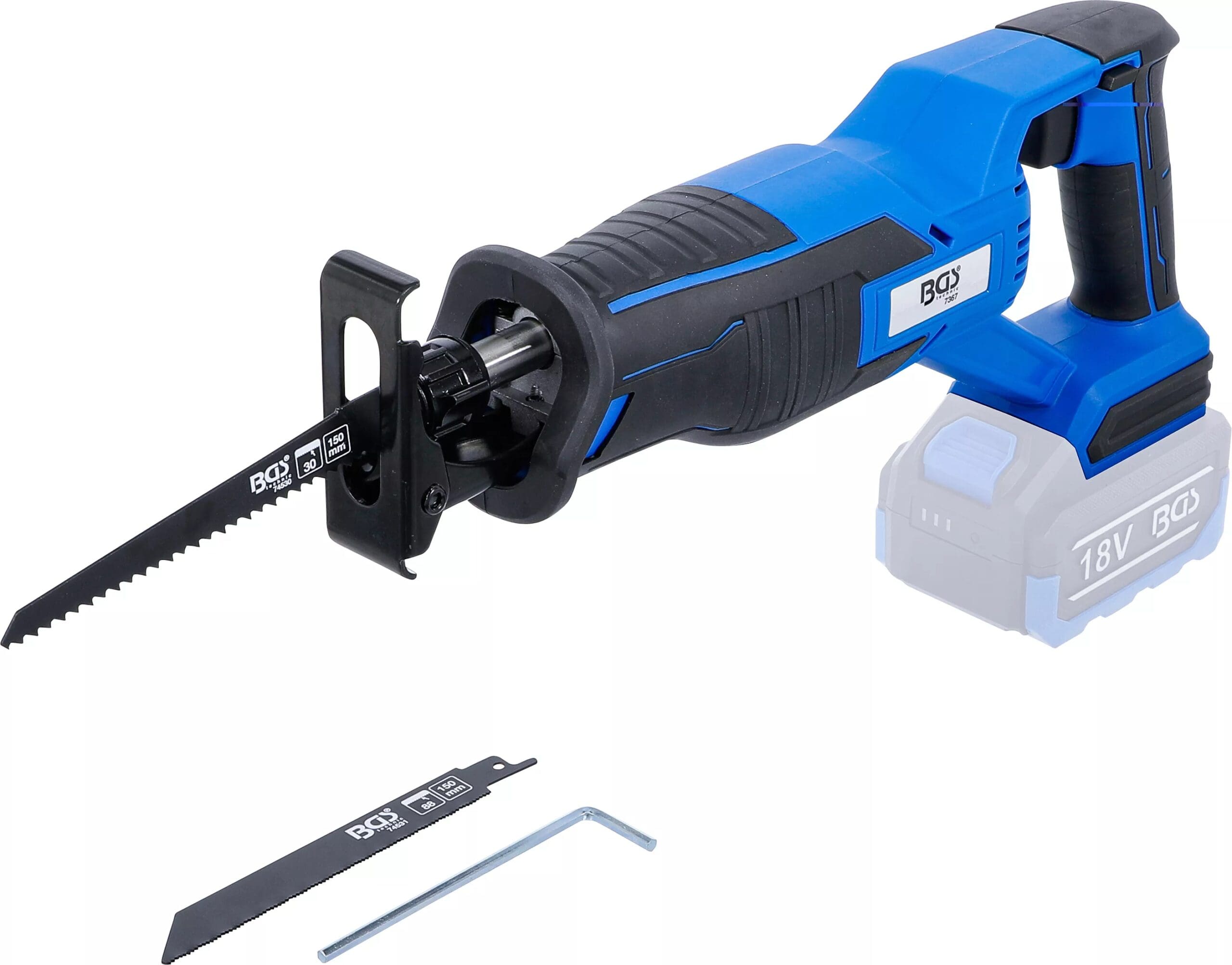 BGS technic Scie sabre sur batterie | sans balais | 18 V | sans batterie